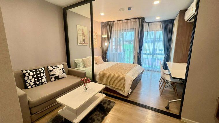 รูป 1 ห้องนอน | 1 ห้องน้ำ | MRT Ratchadaphisek | 24 ตร.ม. | 13,000 บาท/เดือน | ชั้น 6 — Kave Town Island กรุงเทพฯ - รูปที่ 1/9