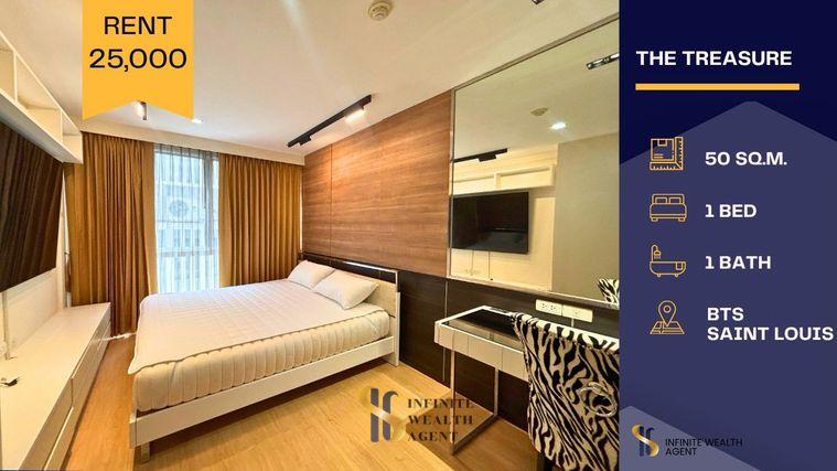 รูป ✨แรร์ไอเทมไซส์ใหญ่! The Treasure ถ.ปั้น ใกล้วัดแขก | 1นอน 50ตร.ม. แต่งสวย เฟอร์หรู ของกินเพียบ | เช่า 25,000 ทักด่วน! - รูปที่ 1/11
