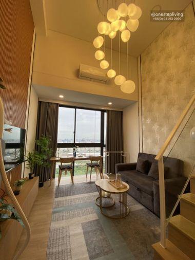 รูป 📣ให้เช่าคอนโด Landmark @MRTA Station (Siamese Rama 9) Duplex เฟอร์ครบ @onestepliving - รูปที่ 2/7