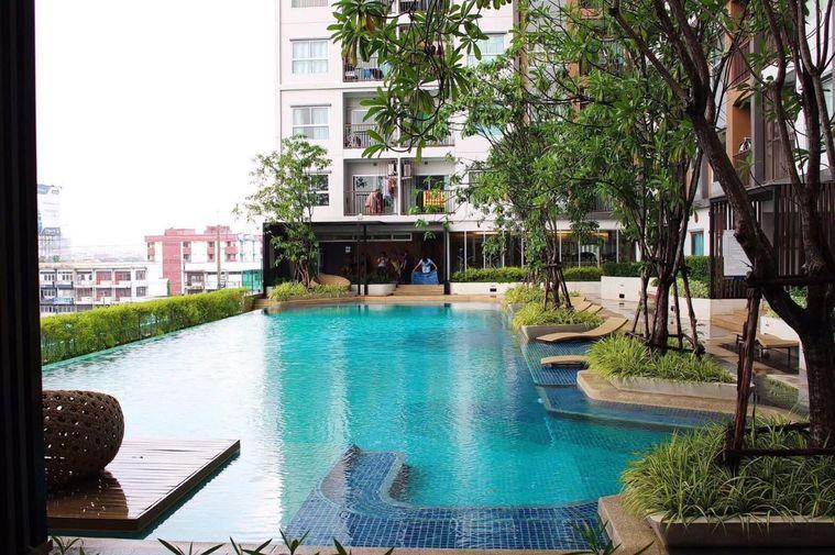 รูป 1 ห้องนอน | 1 ห้องน้ำ | BTS Nonthaburi Civic Center | 35 ตร.ม. | 8,000 บาท/เดือน | ชั้น 9 — The Trust Ngamwongwan กรุงเทพฯ - รูปที่ 8/9