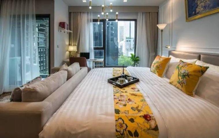 รูป 1 ห้องนอน | 1 ห้องน้ำ | MRT Phetchaburi | 27.6 ตร.ม. | 18,000 บาท/เดือน | ชั้น 10 — Life Asoke-RAMA9 กรุงเทพฯ - รูปที่ 4/10