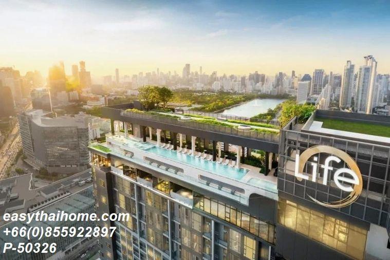 รูป P-50326 ให้เช่า  ไลฟ์ พระราม 4 - อโศก | ห้องสตูดิโอ | 26 ตร.ม. | ชั้น 17 | วิวเมือง | เฟอร์นิเจอร์ครบ  | Line Id: @easythaihome | 085-592-2897 - รูปที่ 6/9