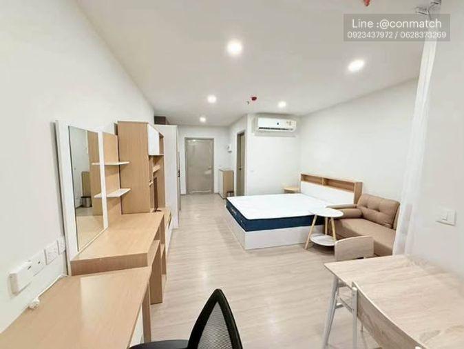 รูป 1 ห้องนอน | 1 ห้องน้ำ | BTS Phra Khanong | 27 ตร.ม. | 15,000 บาท/เดือน | ชั้น 9 — Aspire Sukhumvit-Rama 4 Phra Khanong–Sukhumvit - รูปที่ 1/5
