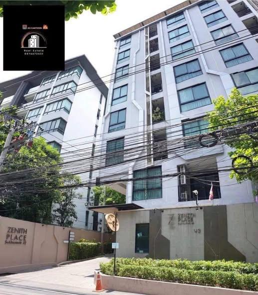 รูป 1 ห้องนอน | 1 ห้องน้ำ | BTS Ekkamai | 33 ตร.ม. | 15,000 บาท/เดือน | ชั้น 5 — Zenith Place Sukhumvit 42 Sukhumvit - รูปที่ 1/5