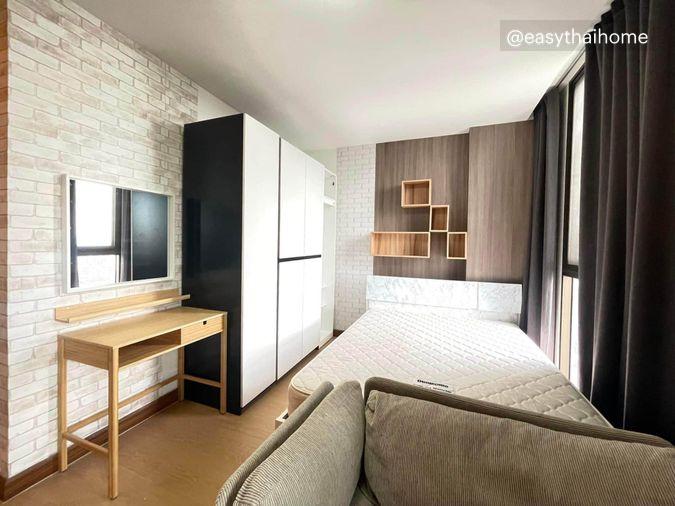 รูป P-56315 ให้เช่าคอนโด Studio 📍Ideo Mix Sukhumvit 103 อาคาร A ชั้น 15 เฟอร์ครบ ใกล้ BTS อุดมสุข! วิวเมือง | Line@easythaihome 085-592-2897 - รูปที่ 1/10