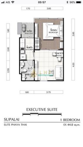 picture ðĒ Condo for Rent: Supalai Elite Phayathai Property Code | LNP-C7500 - 19/22