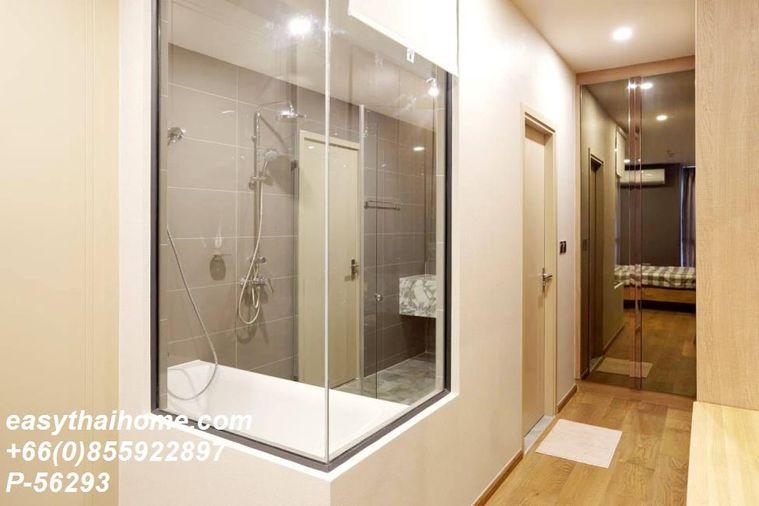 รูป P-56293 ให้เช่า คิว ชิดลม-เพชรบุรี  | 45 ตร.ม. | ชั้น 18 | วิวเมือง | เฟอร์นิเจอร์ครบ  📞 Line ID: @easythaihome | 085-592-2897 - รูปที่ 7/12