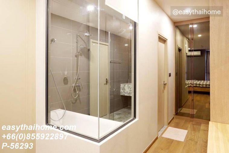 รูป P-56293 ให้เช่า คิว ชิดลม-เพชรบุรี | 45 ตร.ม. | ชั้น 18 | วิวเมือง | เฟอร์นิเจอร์ครบ 📞 Line ID: @easythaihome | 085-592-2897 - รูปที่ 7/12