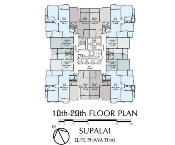 picture 🏢 Condo for Rent: Supalai Elite Phayathai   Property Code | LNP-C7500  - 20/22