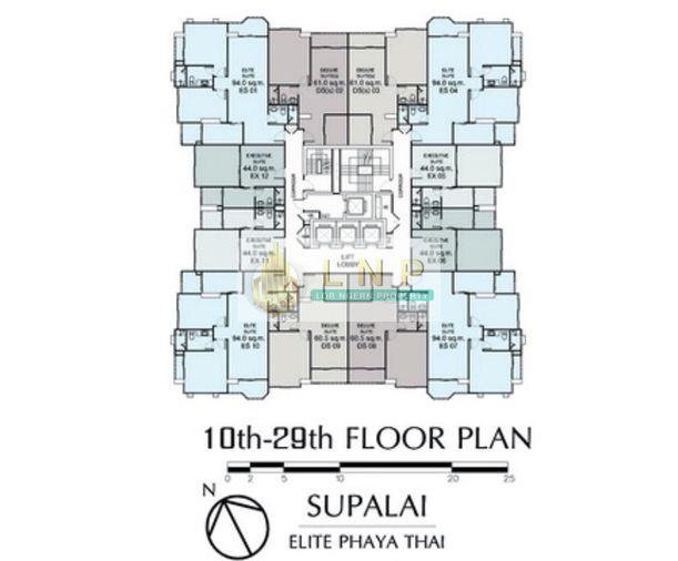 picture ðĒ Condo for Rent: Supalai Elite Phayathai Property Code | LNP-C7500 - 20/22
