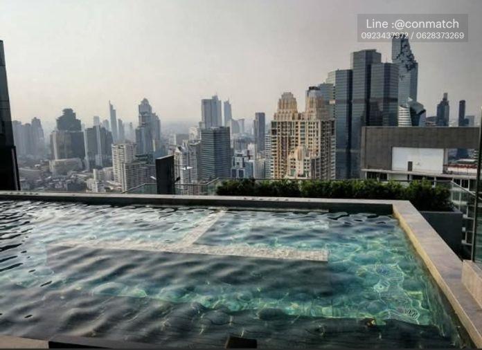 รูป 1 ห้องนอน | 1 ห้องน้ำ | BTS Chong Nonsi | 38 ตร.ม. | 27,000 บาท/เดือน | ชั้น 30 — Knightsbridge Prime Sathorn Sathorn - รูปที่ 8/10