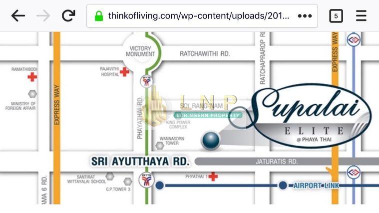 picture ðĒ Condo for Rent: Supalai Elite Phayathai Property Code | LNP-C7500 - 21/22