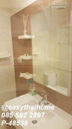 รูป P-48538 ให้เช่าคอนโด 1 ห้องนอน 📍Q. House Condo Sathorn ชั้น 23 วิวเมือง ใกล้ BTS กรุงธนบุรี / วงเวียนใหญ่ | Line@easythaihome 085-592-2897 - รูปที่ 10/12