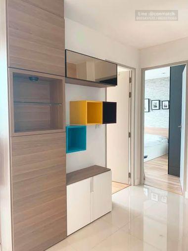 picture 2Bed | 1Bath | BTS Udom Suk | 47sqm | THB 22,000/mo | Fl.5 — Ideo Blucove Sukhumvit - 1/2