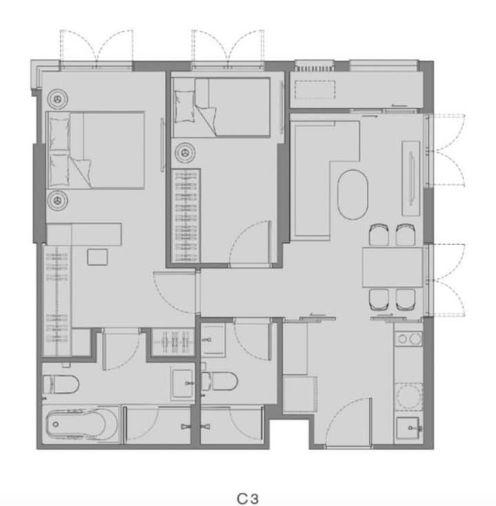 picture 2Bed | 2Bath | BTS Thong Lo | 58sqm | THB 40,000/mo | Fl.4 — Chapter Thonglor 25 Thonglor - 7/8