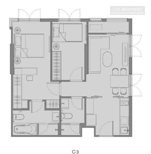 picture 2Bed | 2Bath | BTS Thong Lo | 58sqm | THB 40,000/mo | Fl.4 — Chapter Thonglor 25 Thonglor - 7/8