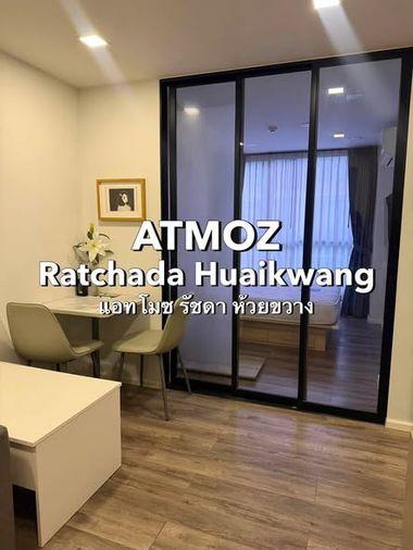 รูป 1 ห้องนอน | 1 ห้องน้ำ | MRT Huai Khwang | 28 ตร.ม. | 15,500 บาท/เดือน | ชั้น 7 — Atmoz Ratchada - Huaikwang Ratchada - Huaikwang - รูปที่ 1/5