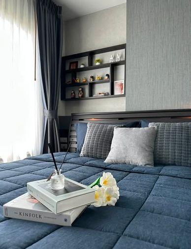 รูป 1 ห้องนอน | 1 ห้องน้ำ | ARL Hua Mak | 35 ตร.ม. | 18,000 บาท/เดือน | ชั้น 24 — Rich Park At Triple Station - รูปที่ 1/5