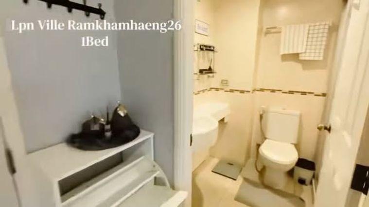 รูป 1 ห้องนอน | 1 ห้องน้ำ | ARL Ramkhamhaeng | 33 ตร.ม. | 13,500 บาท/เดือน | ชั้น 8 — LPN Ville Ramkhamhaeng26 Ramkhamhaeng 26 - รูปที่ 4/5