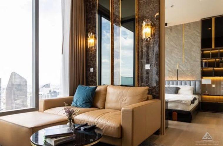 picture 1Bed | 1Bath | BTS Asok | 44sqm | THB 50,000/mo | Fl.45 — The Esse Asoke Asok - 4/5