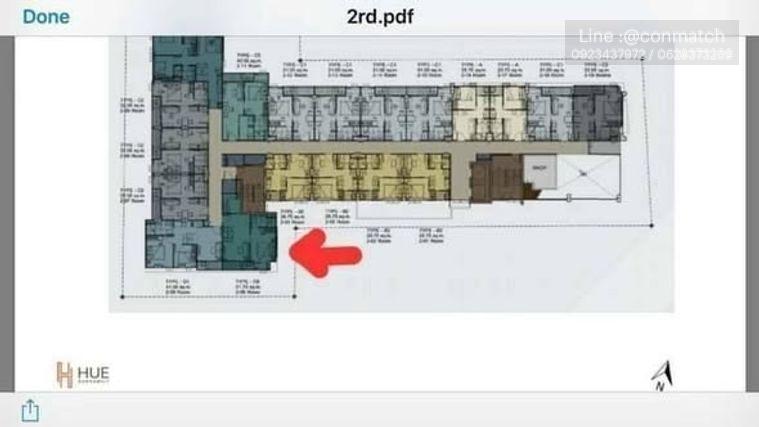 รูป 1 ห้องนอน | 1 ห้องน้ำ | BTS Punnawithi | 42 ตร.ม. | 18,000 บาท/เดือน | ชั้น 2 — Hue Condo Sukhumvit 62/3 - รูปที่ 5/5