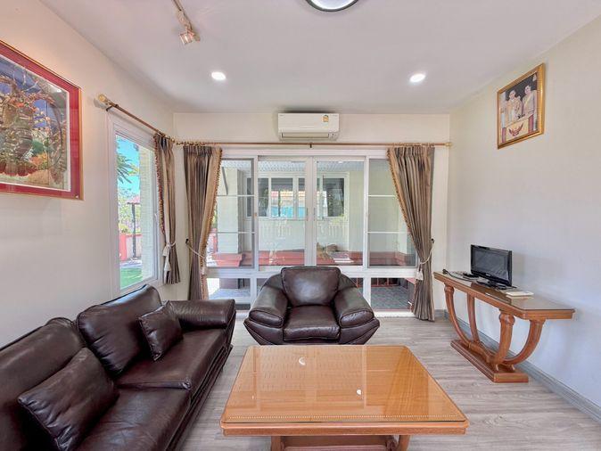 รูป For Rent : หมู่บ้าน คาซาลูน่า บ้านเดี่ยวชั้นเดียว 3 ห้องนอน 3 ห้องน้ำ : 138 ตรว ตกแต่งสวย พร้อมเข้าอยู่ มีชายหาดส่วนตัว - รูปที่ 4/21