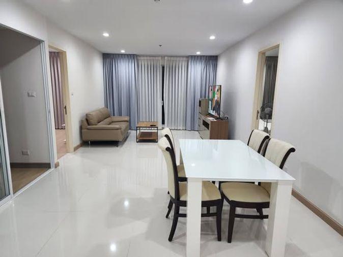 picture 2Bed | 2Bath | MRT Khlong Toei | 128sqm | THB 55,000/mo | Fl.9 — Supalai Riva Grande Rama 3 - 1/5