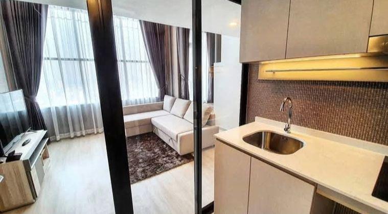 รูป 1 ห้องนอน | 1 ห้องน้ำ | BTS Chong Nonsi | 38 ตร.ม. | 27,000 บาท/เดือน | ชั้น 30 — Knightsbridge Prime Sathorn Sathorn - รูปที่ 1/1