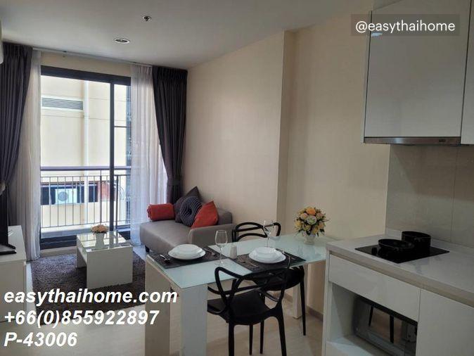 รูป P-43006 ให้เช่า (ริธึ่ม สุขุมวิท 42)🛏 1 ห้องนอน 1 ห้องน้ำ | 40 ตร.ม. | ชั้น 7 | วิวเมือง💰 23,000 บาท/เดือน📞 Line: @easythaihome | 085-592-2897 - รูปที่ 7/9