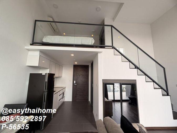 รูป P-56535 ให้เช่าคอนโดหรู Duplex 1 ห้องนอน 📍C Ekkamai ชั้น 40 เฟอร์ครบ วิวเมืองสวยสุดอลังการ ใกล้ BTS เอกมัย! | Line@easythaihome 085-592-2897 - รูปที่ 5/25