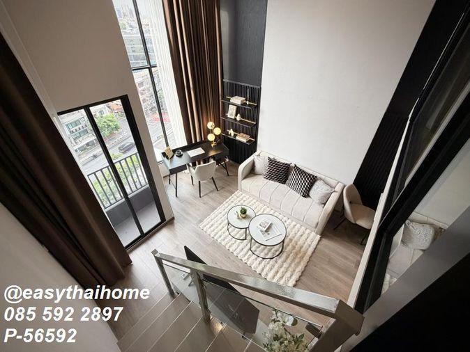รูป P-56592 ให้เช่าคอนโด 1 ห้องนอน DUPLEX 📍KnightsBridge Space Sukhumvit-Rama 4 ชั้น 11 เพดานสูง ใกล้ BTS พระโขนง! | Line@easythaihome 085-592-2897 - รูปที่ 12/25