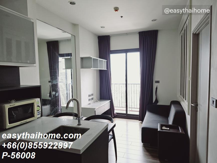 รูป P-56008 ให้เช่า วายน์ สุขุมวิท | วิวเมือง | ชั้น 26 | 30 ตร.ม. | เฟอร์นิเจอร์ครบ | 17,000 บาท/เดือน 📞 Line ID: @easythaihome | 085-592-2897 - รูปที่ 4/6