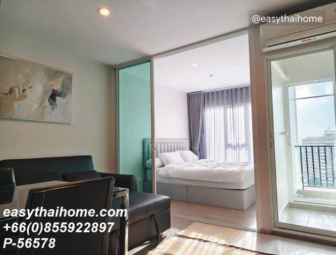 รูป P-56578 ให้เช่า รีเจ้นท์ โฮม บางนา | 28 ตร.ม. | ชั้น 15 | วิวเมือง | เฟอร์นิเจอร์ครบ | 10,000 บาท/เดือน | Line ID: @easythaihome | 085-592-2897 - รูปที่ 3/10