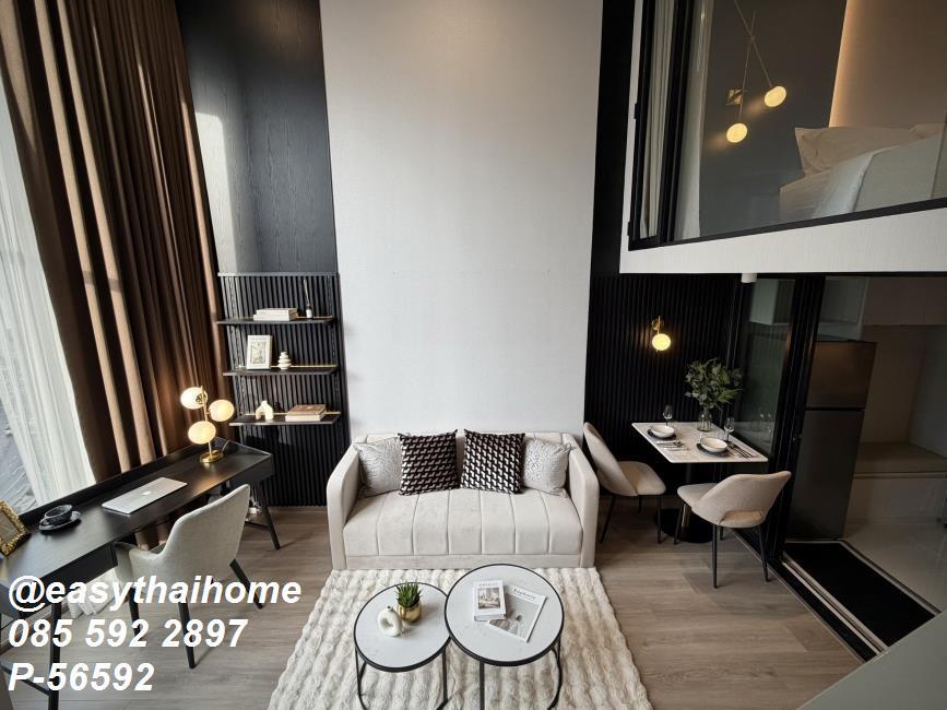 รูป P-56592 ให้เช่าคอนโด 1 ห้องนอน DUPLEX 📍KnightsBridge Space Sukhumvit-Rama 4 ชั้น 11 เพดานสูง ใกล้ BTS พระโขนง! | Line@easythaihome 085-592-2897 - รูปที่ 10/25
