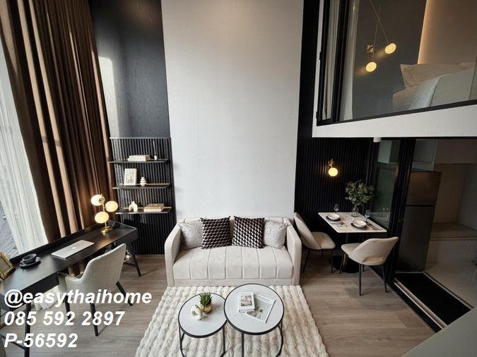 รูป P-56592 ให้เช่าคอนโด 1 ห้องนอน DUPLEX 📍KnightsBridge Space Sukhumvit-Rama 4 ชั้น 11 เพดานสูง ใกล้ BTS พระโขนง! | Line@easythaihome 085-592-2897 - รูปที่ 10/25