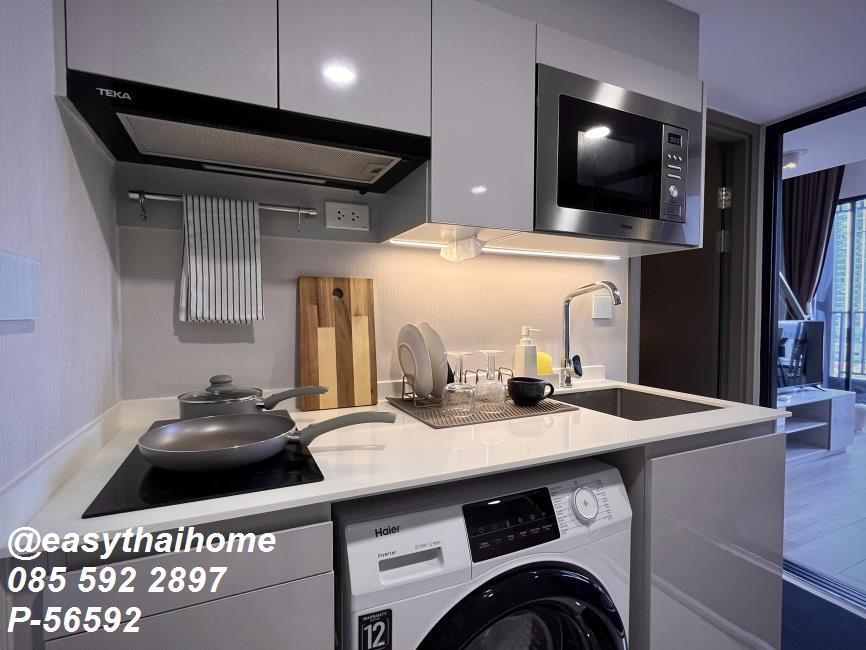 รูป P-56592 ให้เช่าคอนโด 1 ห้องนอน DUPLEX 📍KnightsBridge Space Sukhumvit-Rama 4 ชั้น 11 เพดานสูง ใกล้ BTS พระโขนง! | Line@easythaihome 085-592-2897 - รูปที่ 2/25