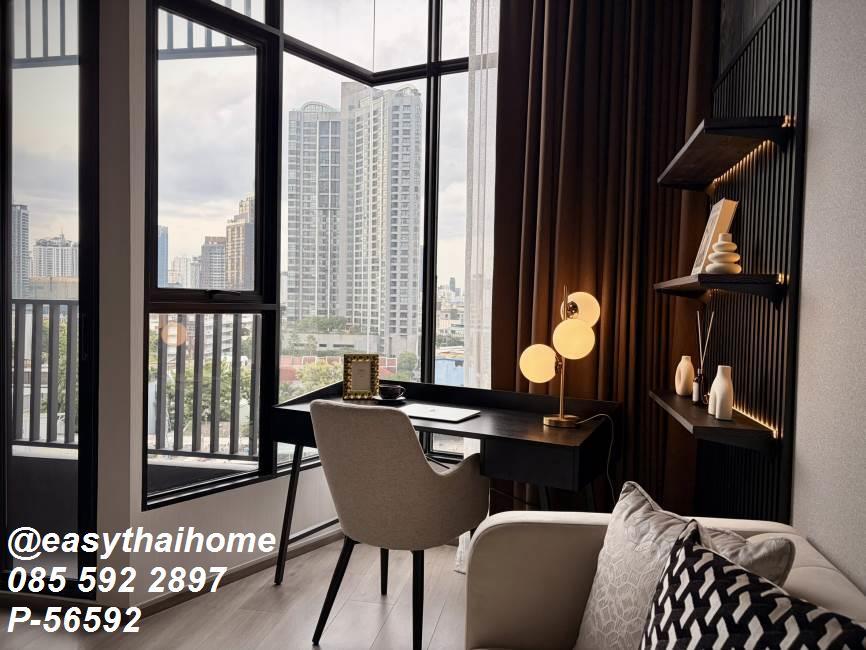 รูป P-56592 ให้เช่าคอนโด 1 ห้องนอน DUPLEX 📍KnightsBridge Space Sukhumvit-Rama 4 ชั้น 11 เพดานสูง ใกล้ BTS พระโขนง! | Line@easythaihome 085-592-2897 - รูปที่ 13/25