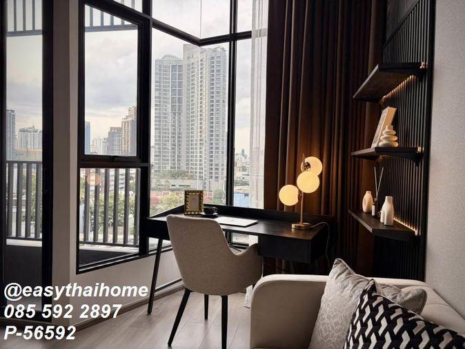 รูป P-56592 ให้เช่าคอนโด 1 ห้องนอน DUPLEX 📍KnightsBridge Space Sukhumvit-Rama 4 ชั้น 11 เพดานสูง ใกล้ BTS พระโขนง! | Line@easythaihome 085-592-2897 - รูปที่ 13/25