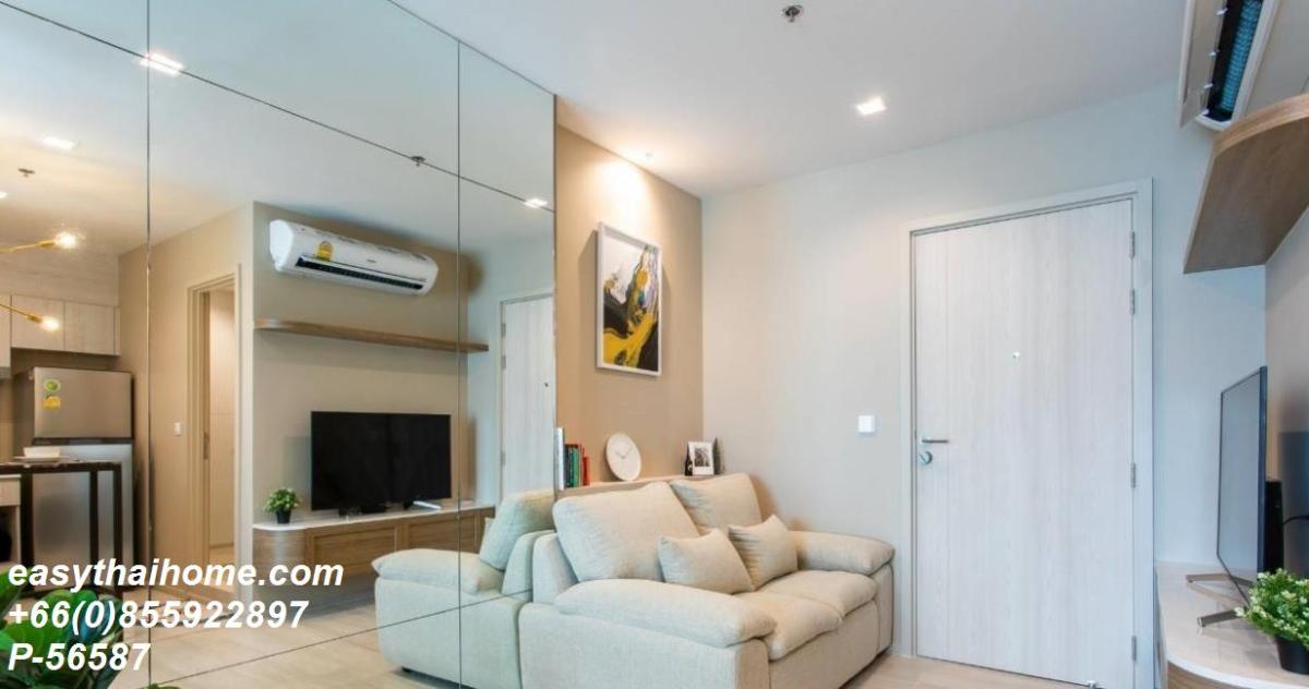 รูป P-56587 ให้เช่า  ไลฟ์ วัน ไวร์เลส  | วิวเมือง | ชั้น 14 | 35 ตร.ม. | เฟอร์นิเจอร์ครบ | 25,000 บาท/เดือน📞 Line ID: @easythaihome | 085-592-2897 - รูปที่ 3/8