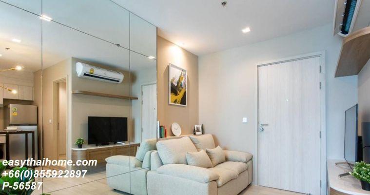 รูป P-56587 ให้เช่า  ไลฟ์ วัน ไวร์เลส  | วิวเมือง | ชั้น 14 | 35 ตร.ม. | เฟอร์นิเจอร์ครบ | 25,000 บาท/เดือน📞 Line ID: @easythaihome | 085-592-2897 - รูปที่ 3/8
