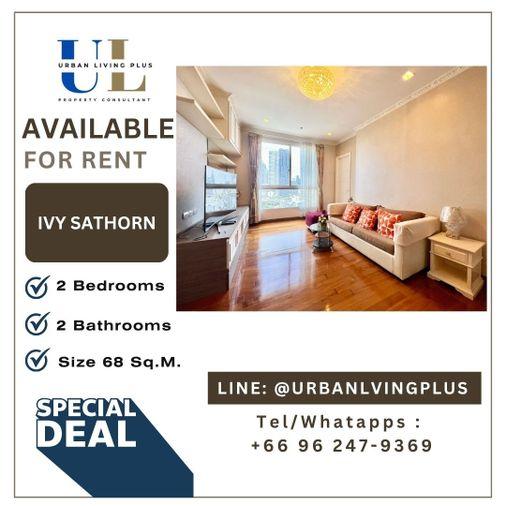 รูป ( UL2609082 ) Tel/Line 096-2479369 , ให้เช่า Ivy Sathorn 2 ห้องนอน 2 ห้องน้ำ ขนาด 68 ตรม. ห้องสวย BTS เซ็นหลุยส์ คอนโดใจกลางสาทร !!! - รูปที่ 1/13