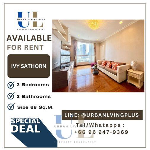 รูป ( UL2609082 ) Tel/Line 096-2479369 , ให้เช่า Ivy Sathorn 2 ห้องนอน 2 ห้องน้ำ ขนาด 68 ตรม. ห้องสวย BTS เซ็นหลุยส์ คอนโดใจกลางสาทร !!! - รูปที่ 1/13