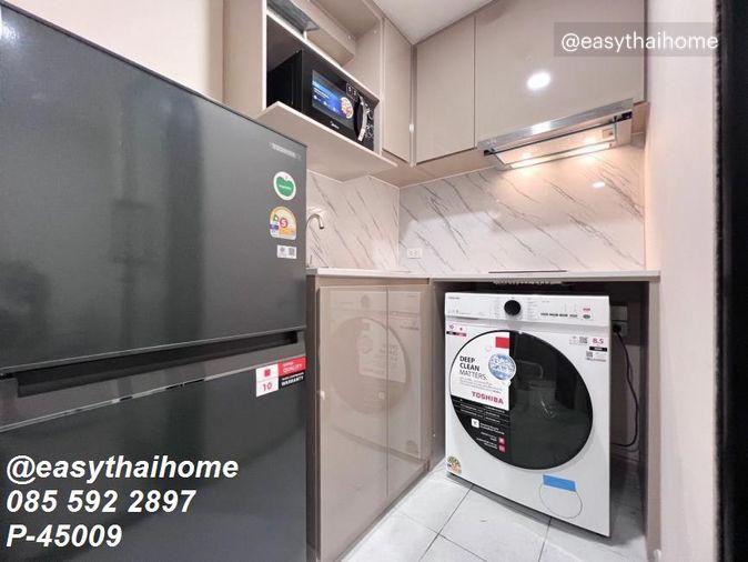 รูป P-45009 ให้เช่าคอนโด 1 ห้องนอน 📍The Belgravia @ Ratchada 17 ชั้น 5 แต่งสวย ใกล้ MRT สุทธิสาร/ห้วยขวาง! วิวเมือง | Line@easythaihome 085-592-2897 - รูปที่ 5/11