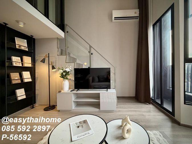 รูป P-56592 ให้เช่าคอนโด 1 ห้องนอน DUPLEX 📍KnightsBridge Space Sukhumvit-Rama 4 ชั้น 11 เพดานสูง ใกล้ BTS พระโขนง! | Line@easythaihome 085-592-2897 - รูปที่ 16/25