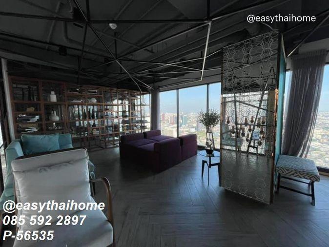 รูป P-56535 ให้เช่าคอนโดหรู Duplex 1 ห้องนอน 📍C Ekkamai ชั้น 40 เฟอร์ครบ วิวเมืองสวยสุดอลังการ ใกล้ BTS เอกมัย! | Line@easythaihome 085-592-2897 - รูปที่ 10/25