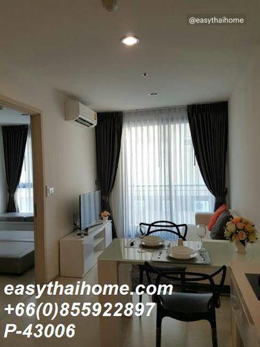 รูป P-43006 ให้เช่า (ริธึ่ม สุขุมวิท 42)🛏 1 ห้องนอน 1 ห้องน้ำ | 40 ตร.ม. | ชั้น 7 | วิวเมือง💰 23,000 บาท/เดือน📞 Line: @easythaihome | 085-592-2897 - รูปที่ 3/9