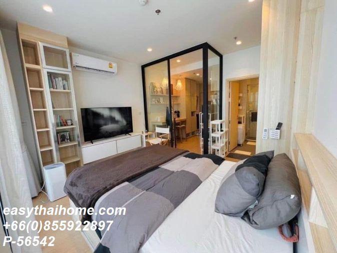 รูป P-56542 ให้เช่า  มารุ เอกมัย 2 | ห้องสตูดิโอ 1 ห้องน้ำ | วิวเมือง | ชั้น 12 | 30 ตร.ม. | เฟอร์นิเจอร์ครบ 📞 Line ID: @easythaihome | 085-592-2897 - รูปที่ 5/10