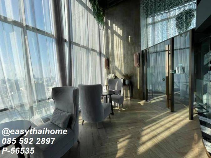 รูป P-56535 ให้เช่าคอนโดหรู Duplex 1 ห้องนอน 📍C Ekkamai ชั้น 40 เฟอร์ครบ วิวเมืองสวยสุดอลังการ ใกล้ BTS เอกมัย! | Line@easythaihome 085-592-2897 - รูปที่ 23/25