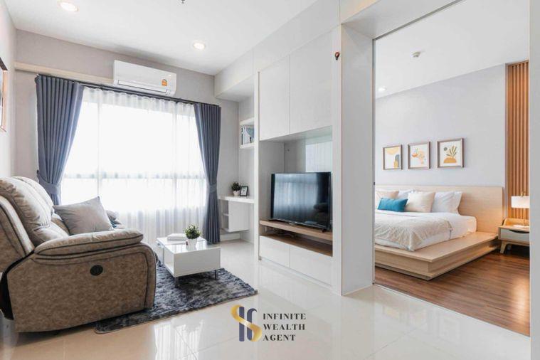 รูป ✨ Q House คอนโด สาทร ติด BTS กรุงธนบุรี ชั้นสูง 1 นอน 48 ตร.ม. วิวโค้งน้ำ แต่งครบ ฟรีแม่บ้าน 21k/ด. นัดชมห้องฟรี ทักด่วน! - รูปที่ 7/9