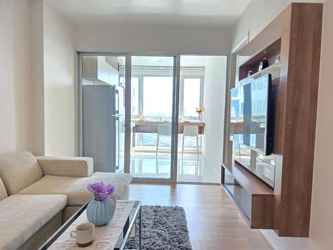 รูป  Rhythm Sukhumvit 50 ห้องกว้าง 45 ตรม. ชั้นสูง 1 ห้องนอน 1 ห้องน้ำ ราคาดีมาก สระว่ายน้ำลอยฟ้า ฟิตเนส ใกล้ BTS อ่อนนุช - รูปที่ 6/18